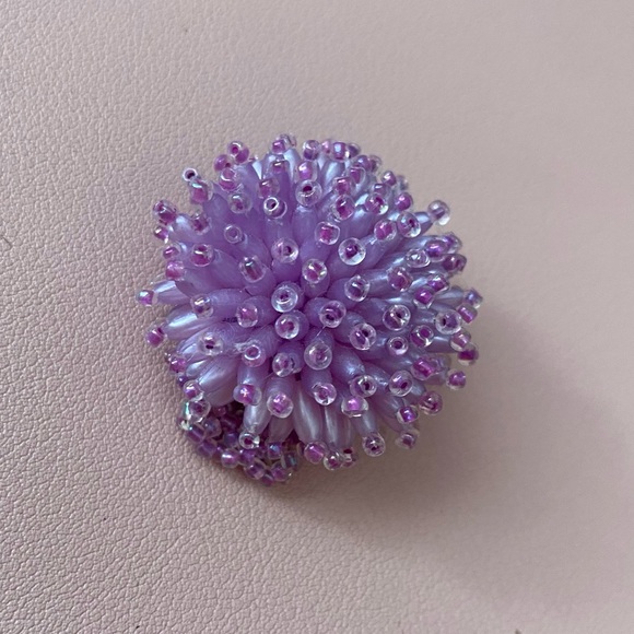 ❄️ 5 for $20.❄️ Purple Beaded Ring ❄️ - Picture 4 of 6